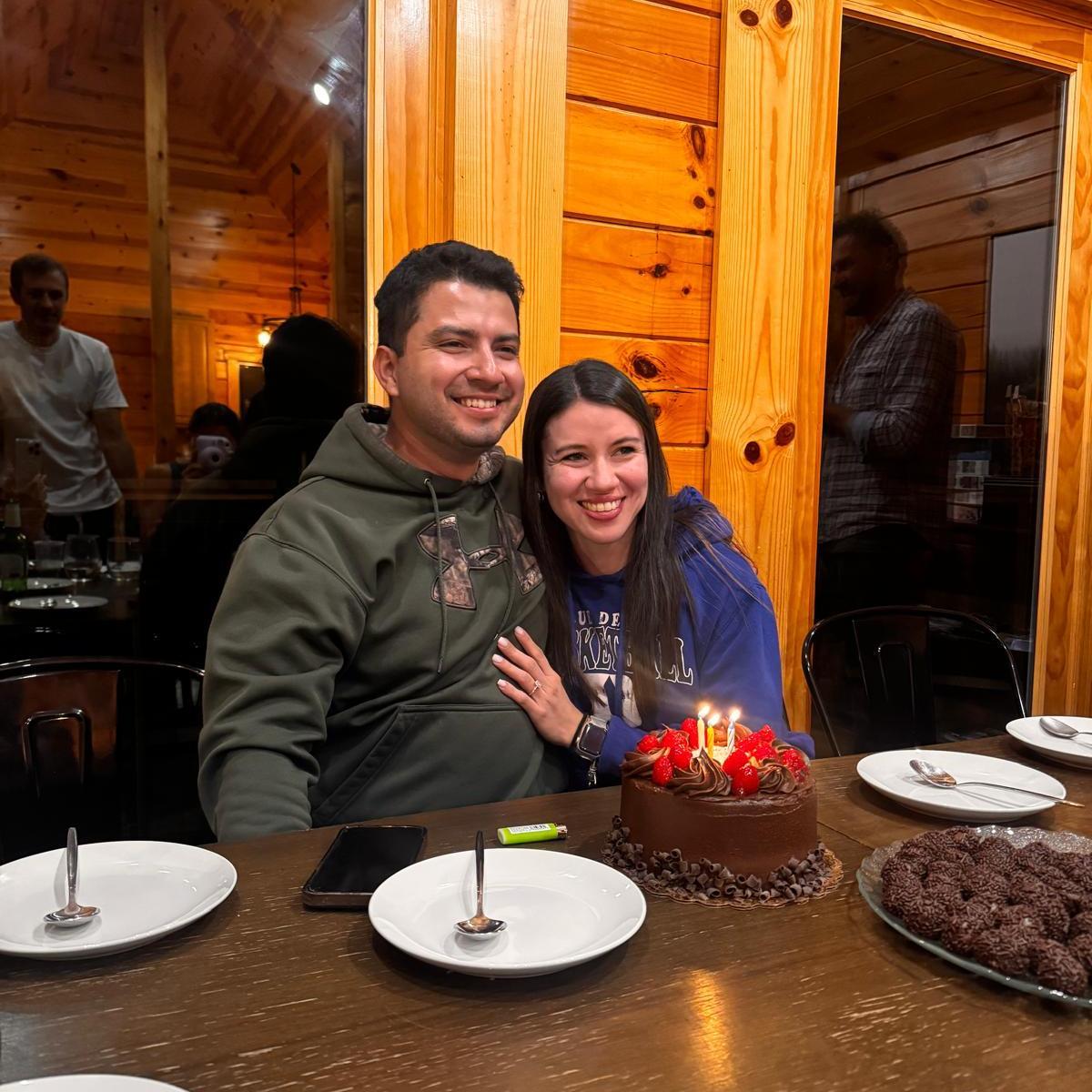 His birthday (2025) & same day we got engaged