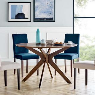 Crossroads Round Wood Dining Table