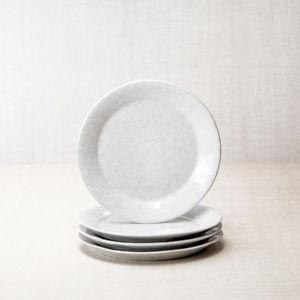 Classic Dessert Plate - White on White
