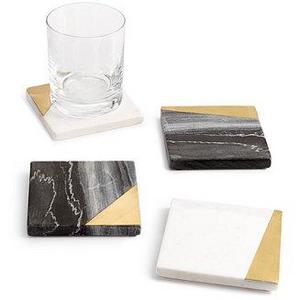 4-Pc. Marble Coaster Set, Created for Macy's