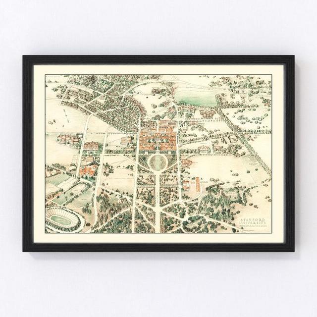 Stanford Map 1934 (18x24in, Natural Frame)