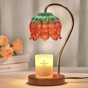 Strawberry Candle Warmer Lamp, Cute Candle Lamp with Timer & Dimmable, Birthday Christmas Gifts for Women Mom, House Warming Gift New Home, Lotus Wax Melt Warmer for Yankee Village Candles