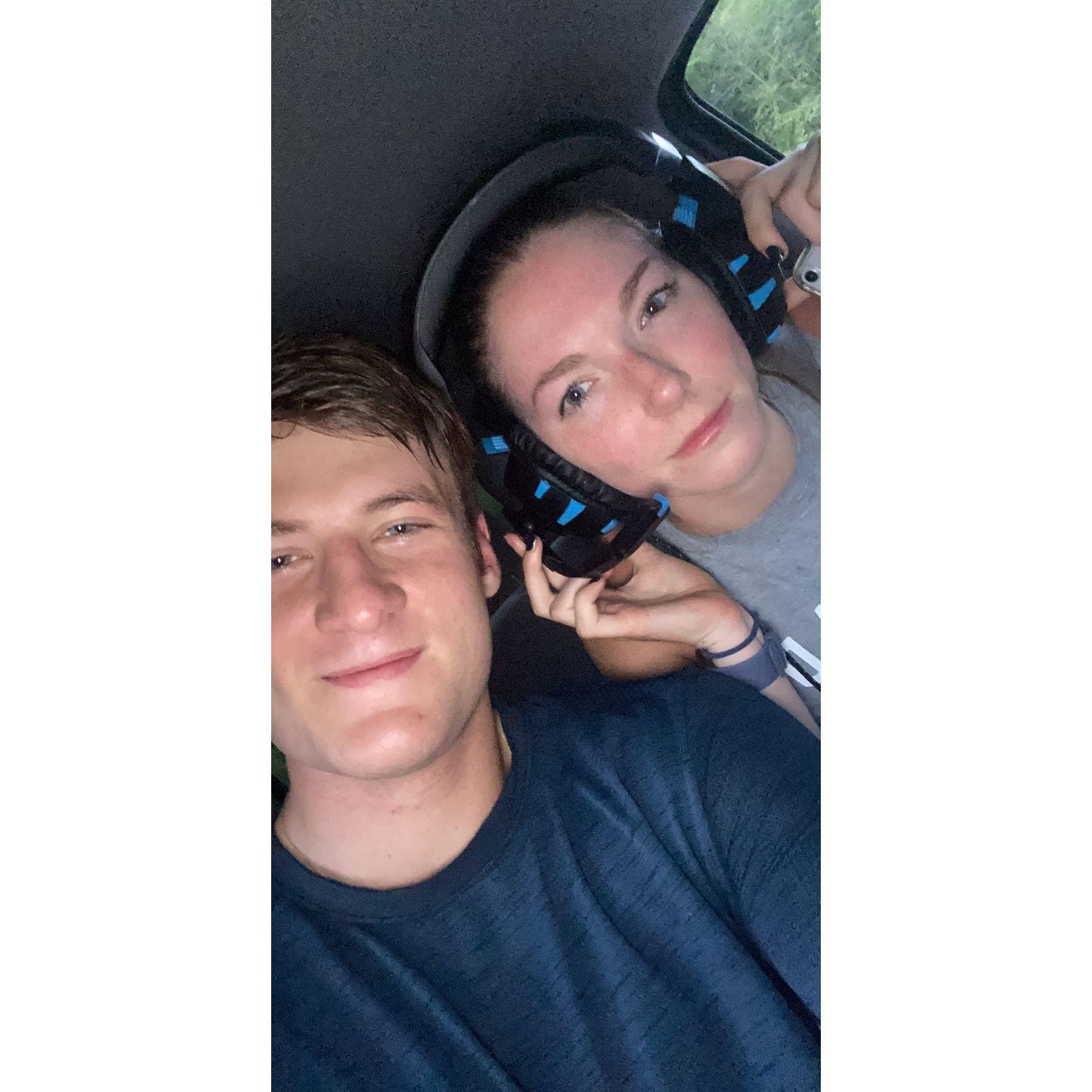 Our first photo together