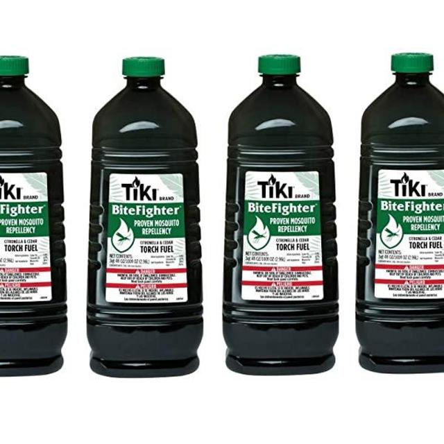 TIKI Brand Bitefighter Torch Fuel, 100 Ounces (Pack of 4)