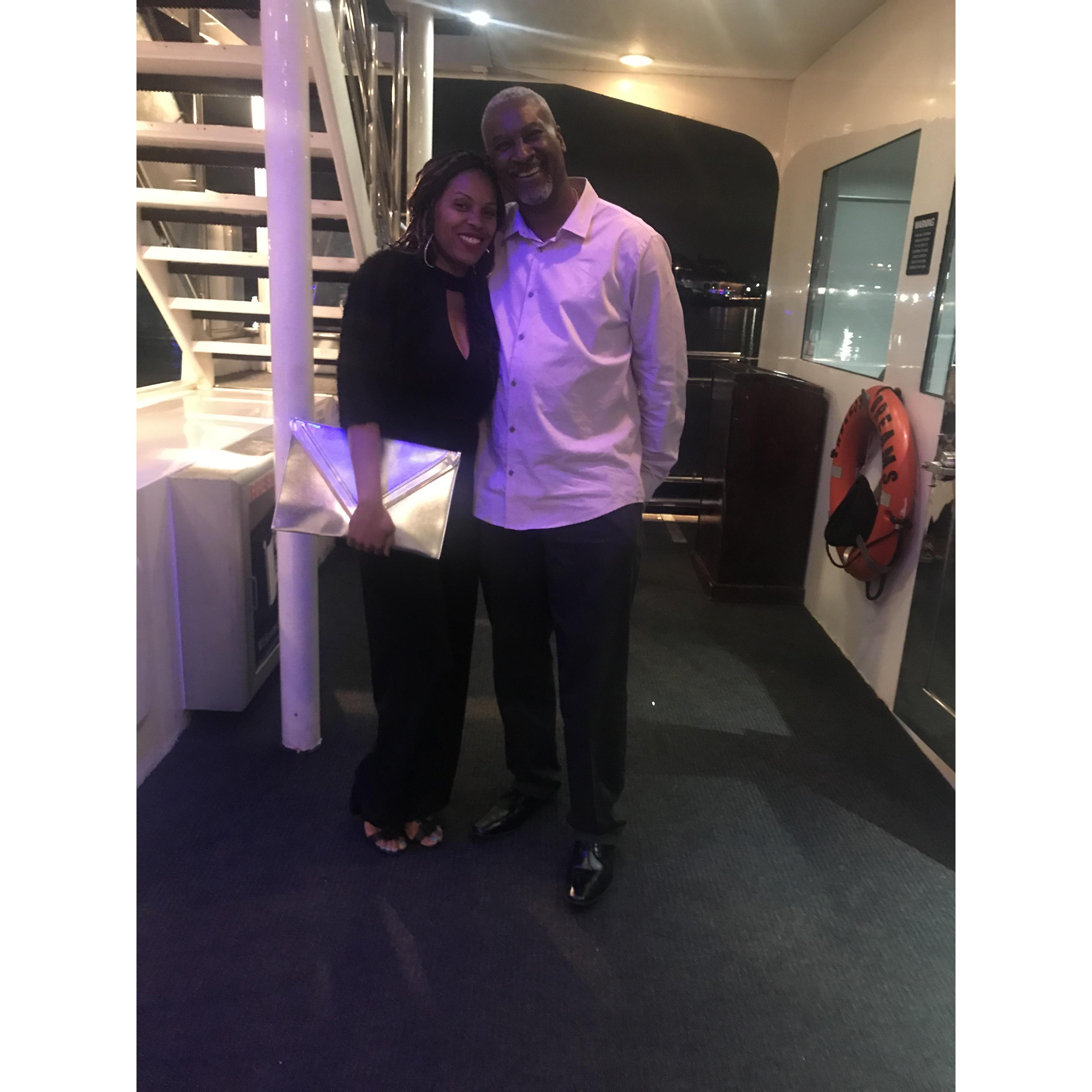 Celebrating my Birthday.  We had a great time.