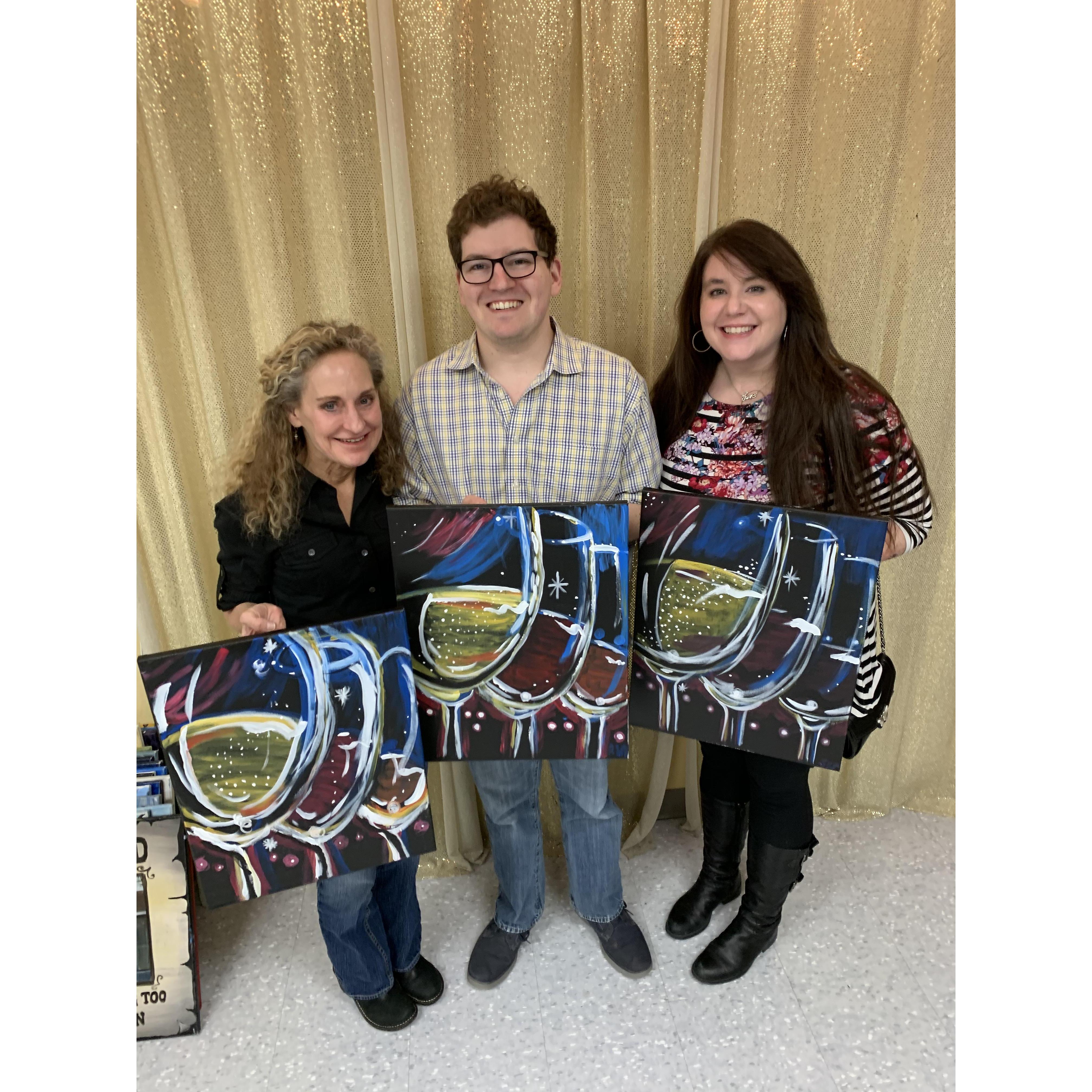 We painted with a twist right before the pandemic hit.