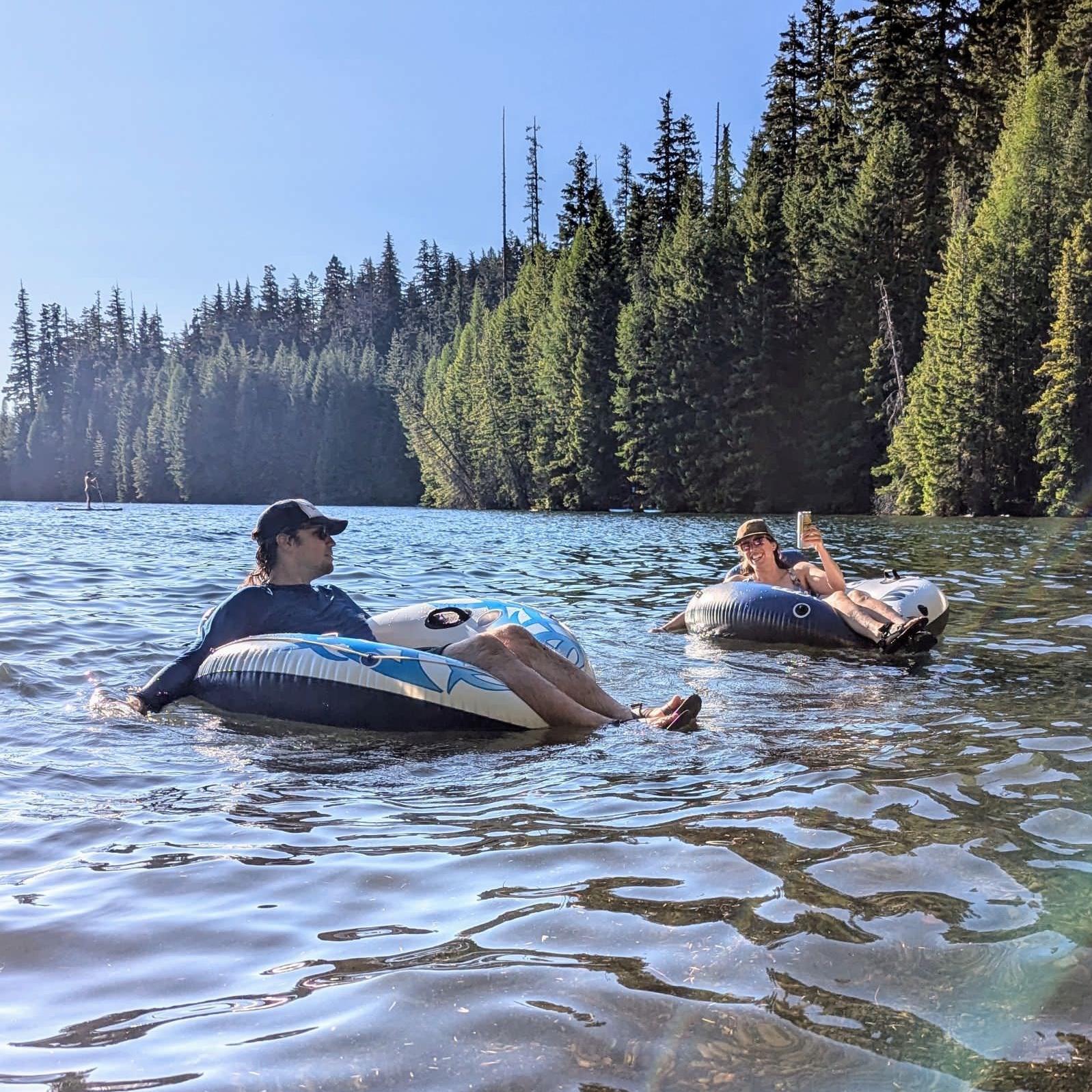 Floating in Timothy Lake