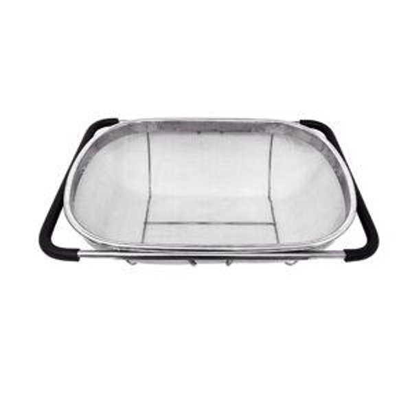 Over the Sink Colander Strainer Basket - Stainless Steel