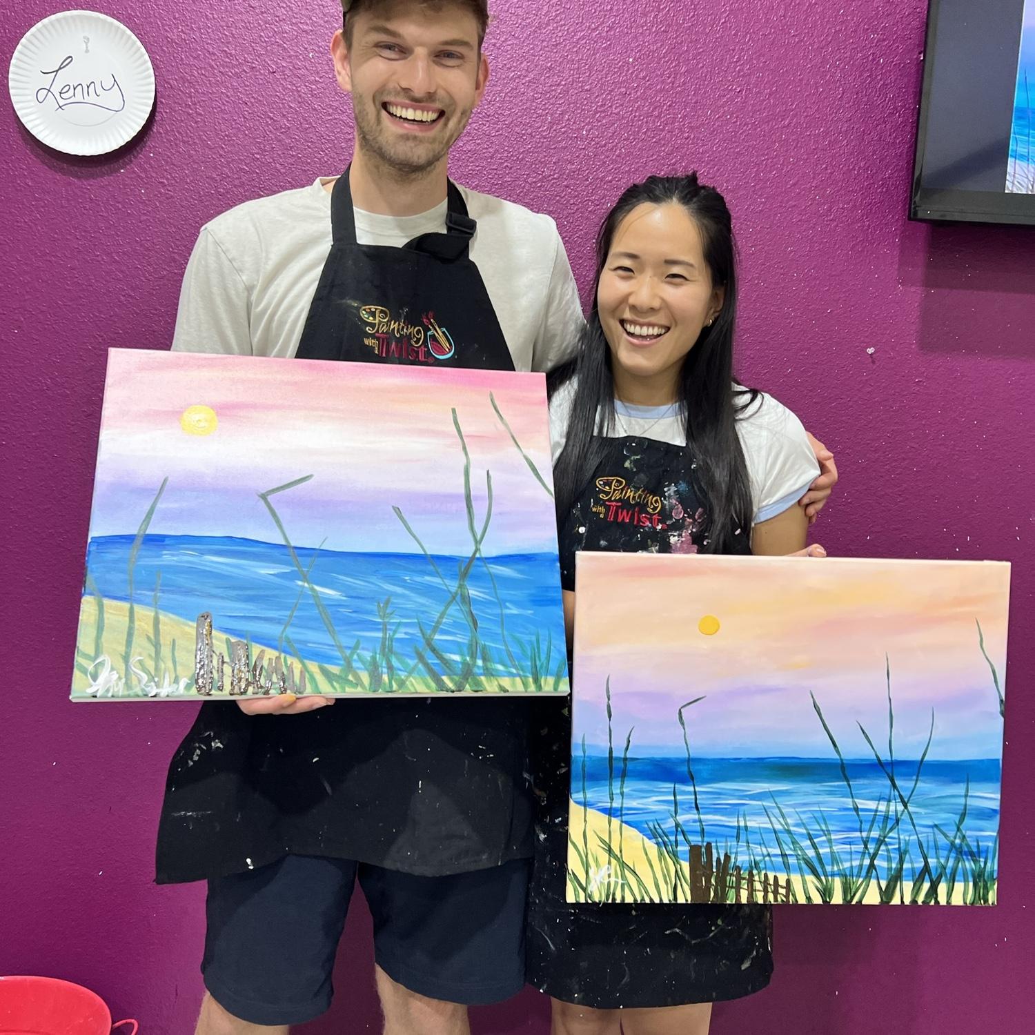 Painting with a twist to celebrating our third anniversary