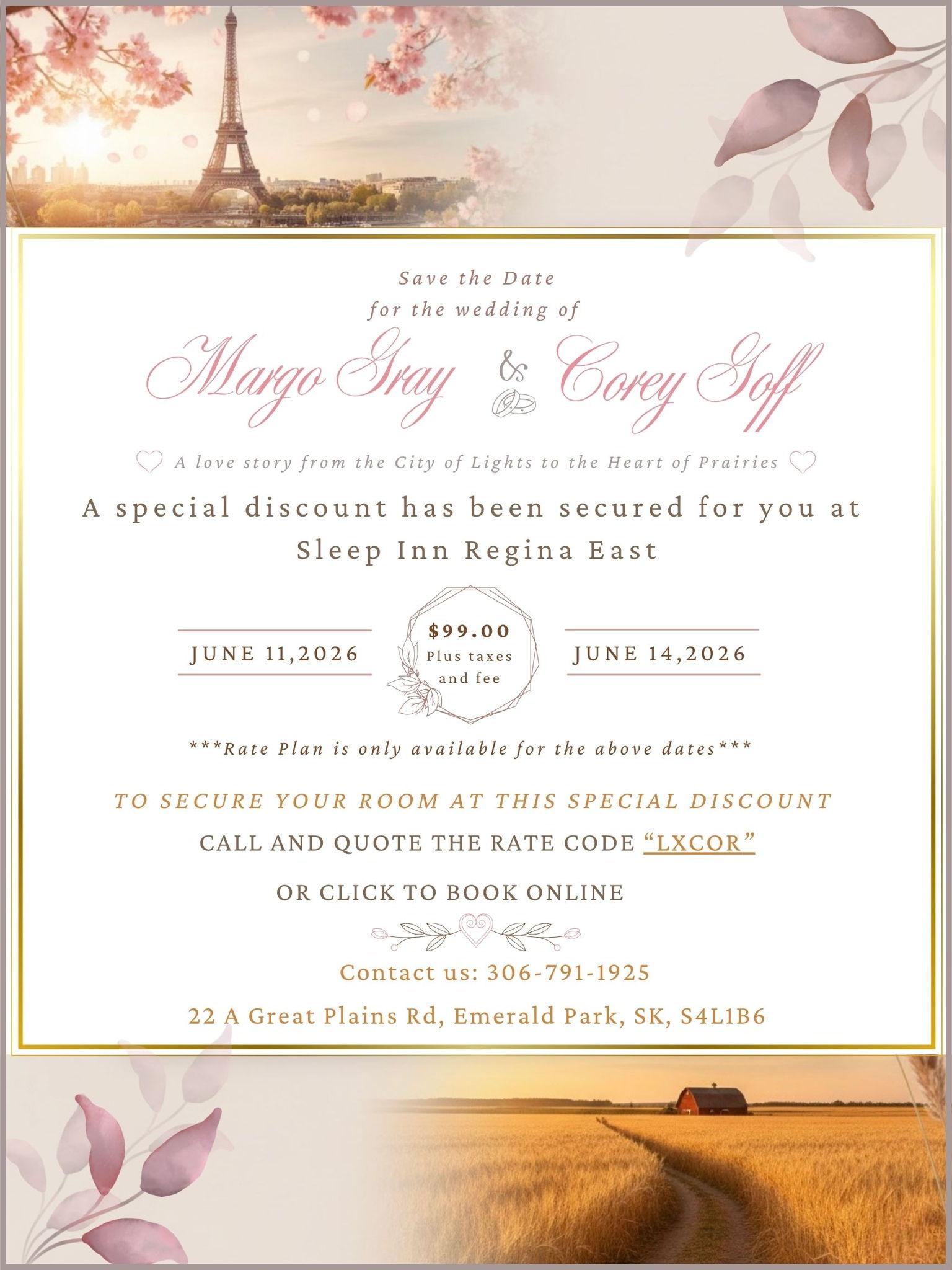 The Wedding Website of Corey Goff and Margo Gray