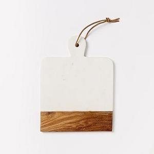 Marble + Wood Cutting Board, Rectangle