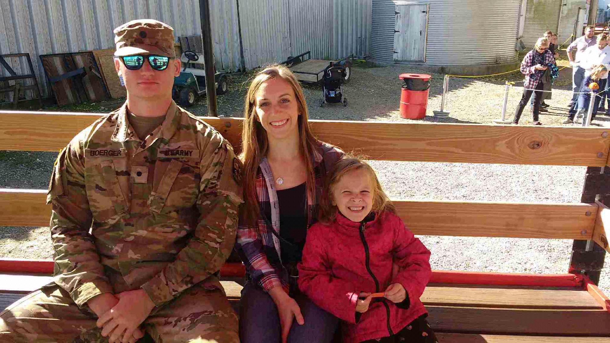 Pumpkin picking at Young's Jersey Dairy with Kasey's niece and flower girl, Leona. Photo creds to the Matron of Honor, Amber Ache!