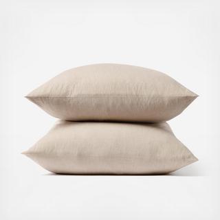 Organic Crinkled Percale Pillowcase, Set of 2