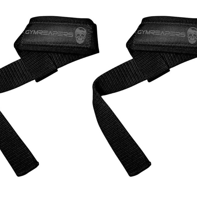 Gymreapers Lifting Wrist Straps for Weightlifting, Bodybuilding, Powerlifting, Strength Training, & Deadlifts - Padded Neoprene with 18 inch Cotton