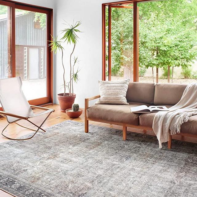 Loloi II Wynter WYN-07 Grey / Charcoal Traditional Area 8'-6" x 11'-6"