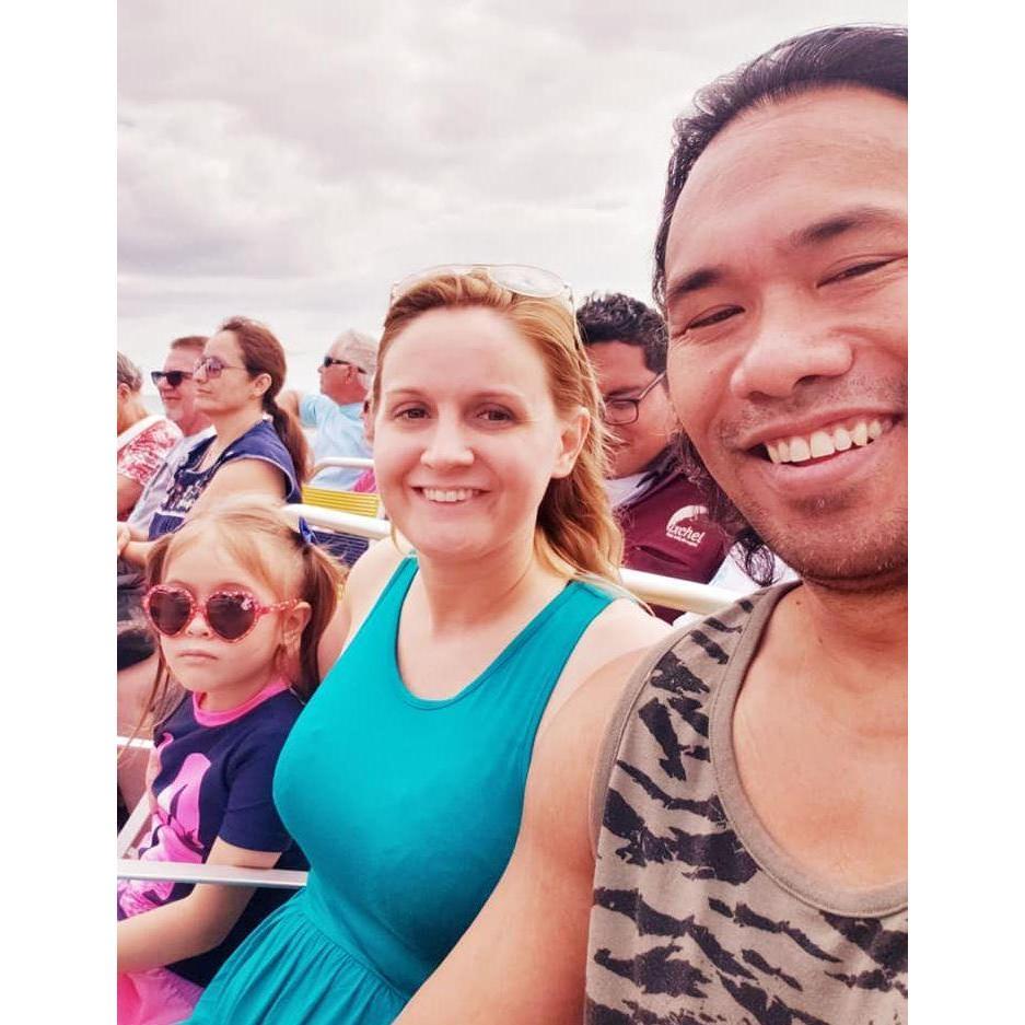 Taking a ferry to Isla Mujeres off the coast of Cancun, Mexico