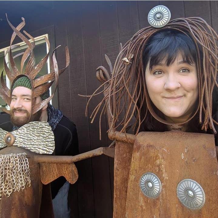 Jess was definitely up for the challenge of finding socially distanced outdoor activities, including this visit to Jurustic Park in Marshfield, WI. The owner and creator himself gave us a tour!