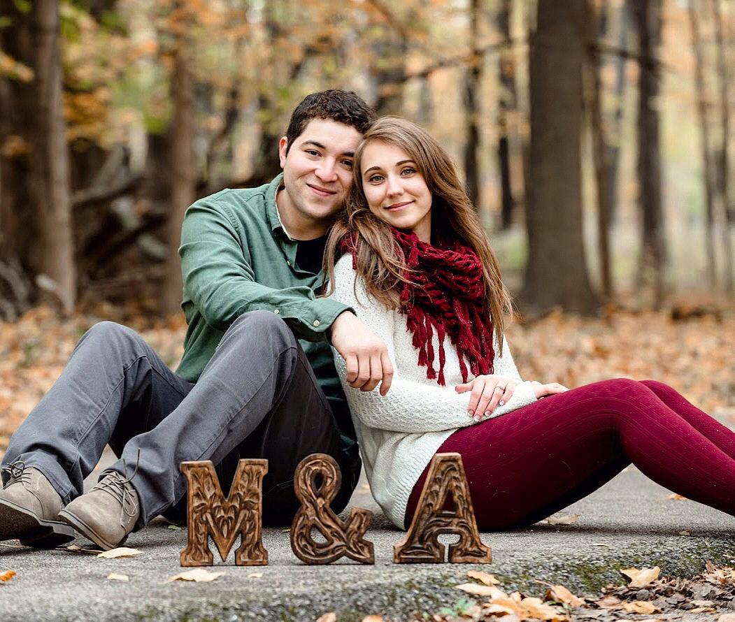 Engagement photo: Fall 2017, Miami Woods, Illinois