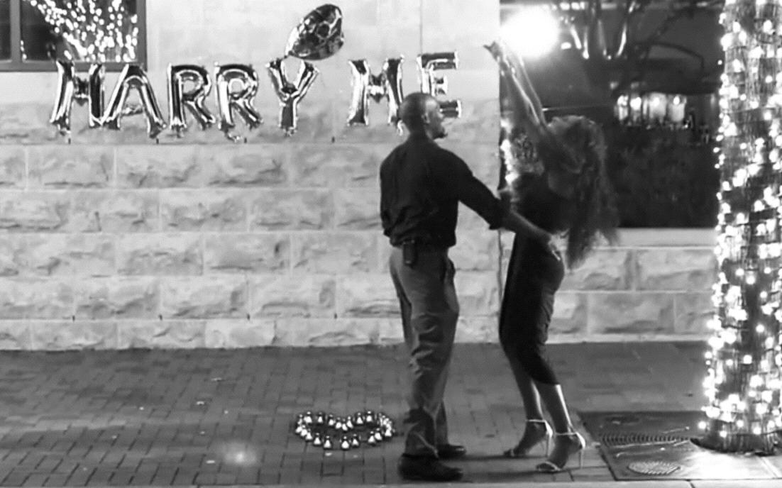 He popped the question!