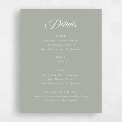 Pale Sage, Green Wedding Enclosure - Jessenia