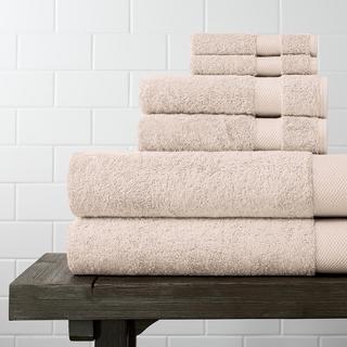 Plush 6-Piece Organic Bath Sheet Set