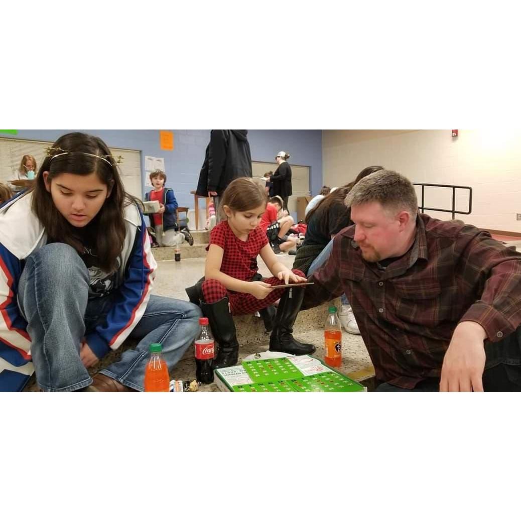 Bingo night at the school!