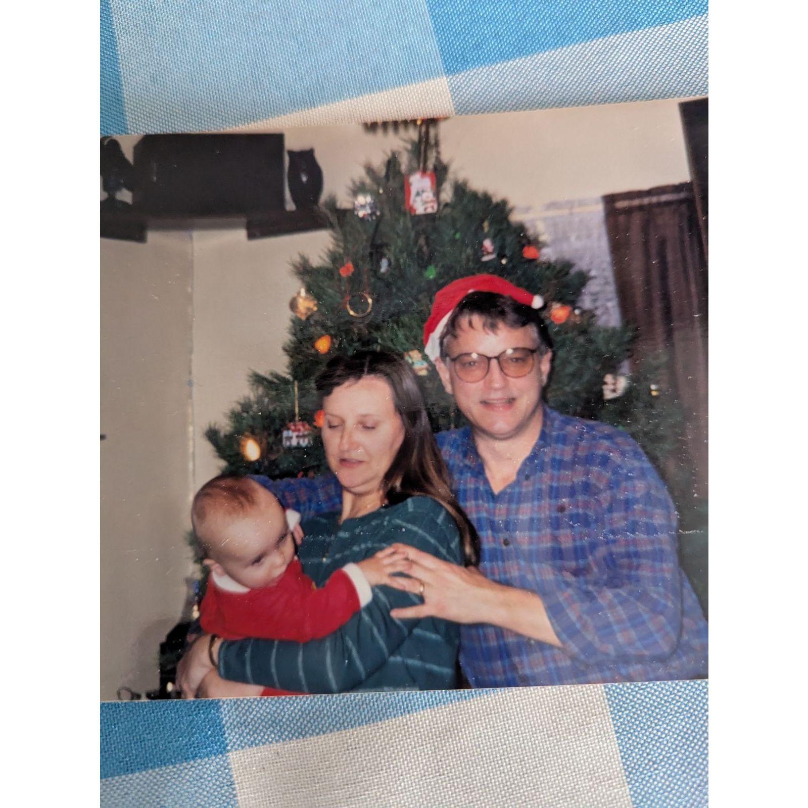 Nate, Marcia, and HM Barfield, Christmas 1996