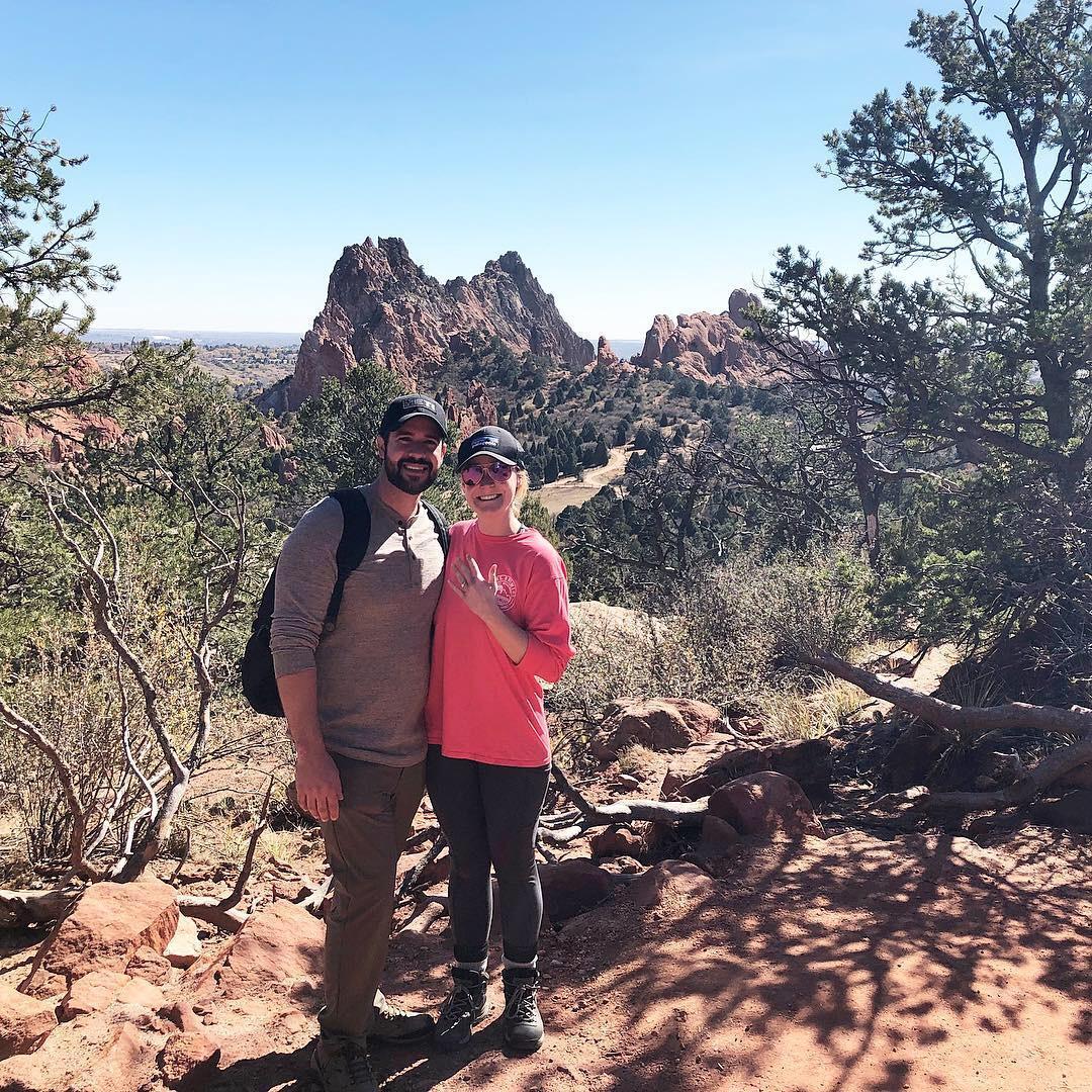 Steve popped the question! Garden of the Gods October 2018
