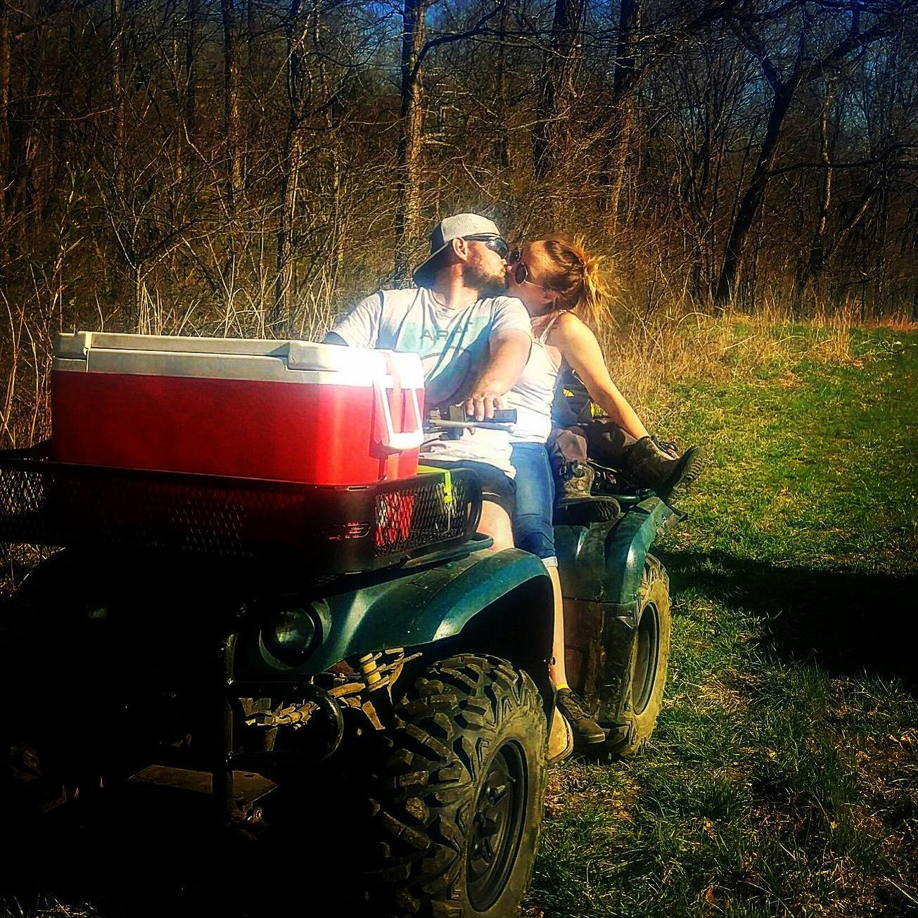 First four-wheeler ride together.