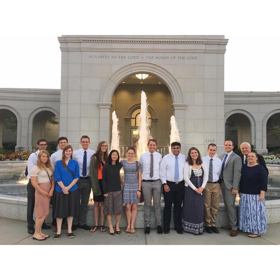 Ward temple trip together. Now we are getting sealed in this temple!