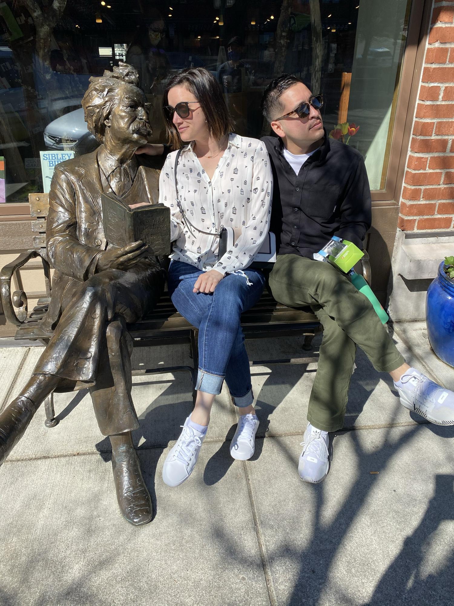 Hanging out with Mark Twain in Bellingham, WA.