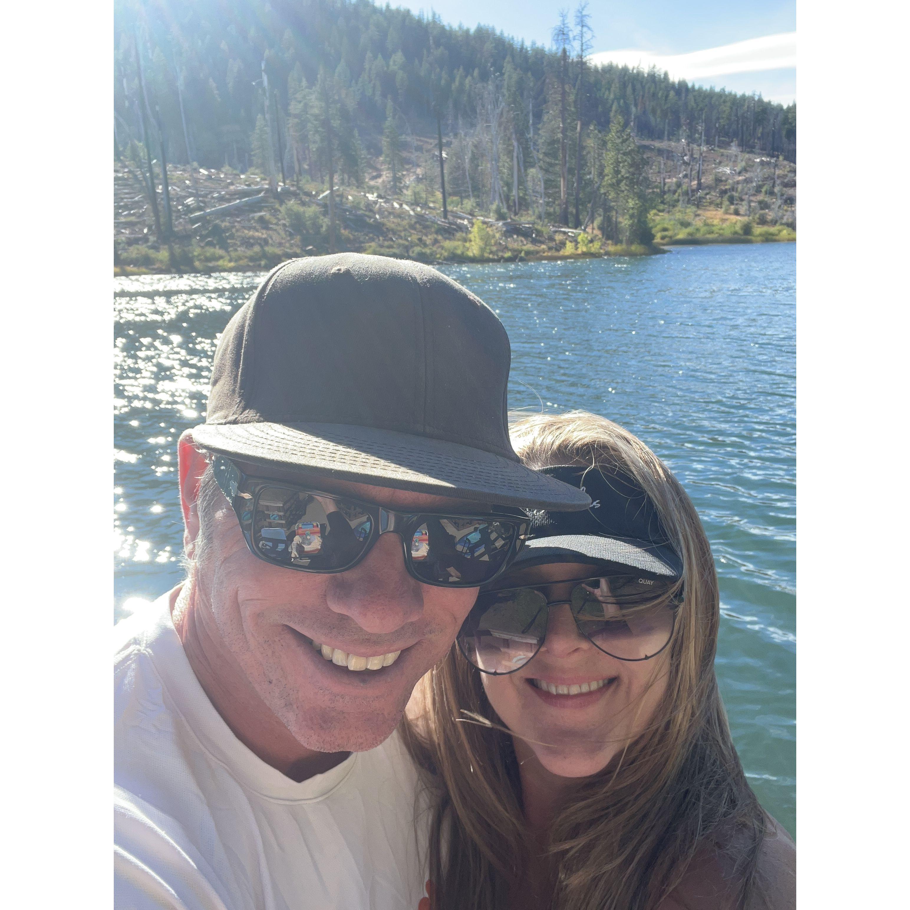 Hours before he popped the question.... I had no clue