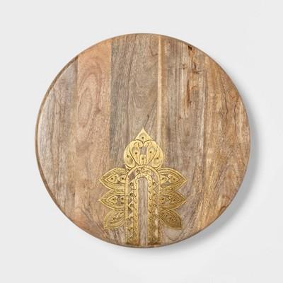 Cravings by Chrissy Teigen 16" Lazy Susan with Metal Decoration