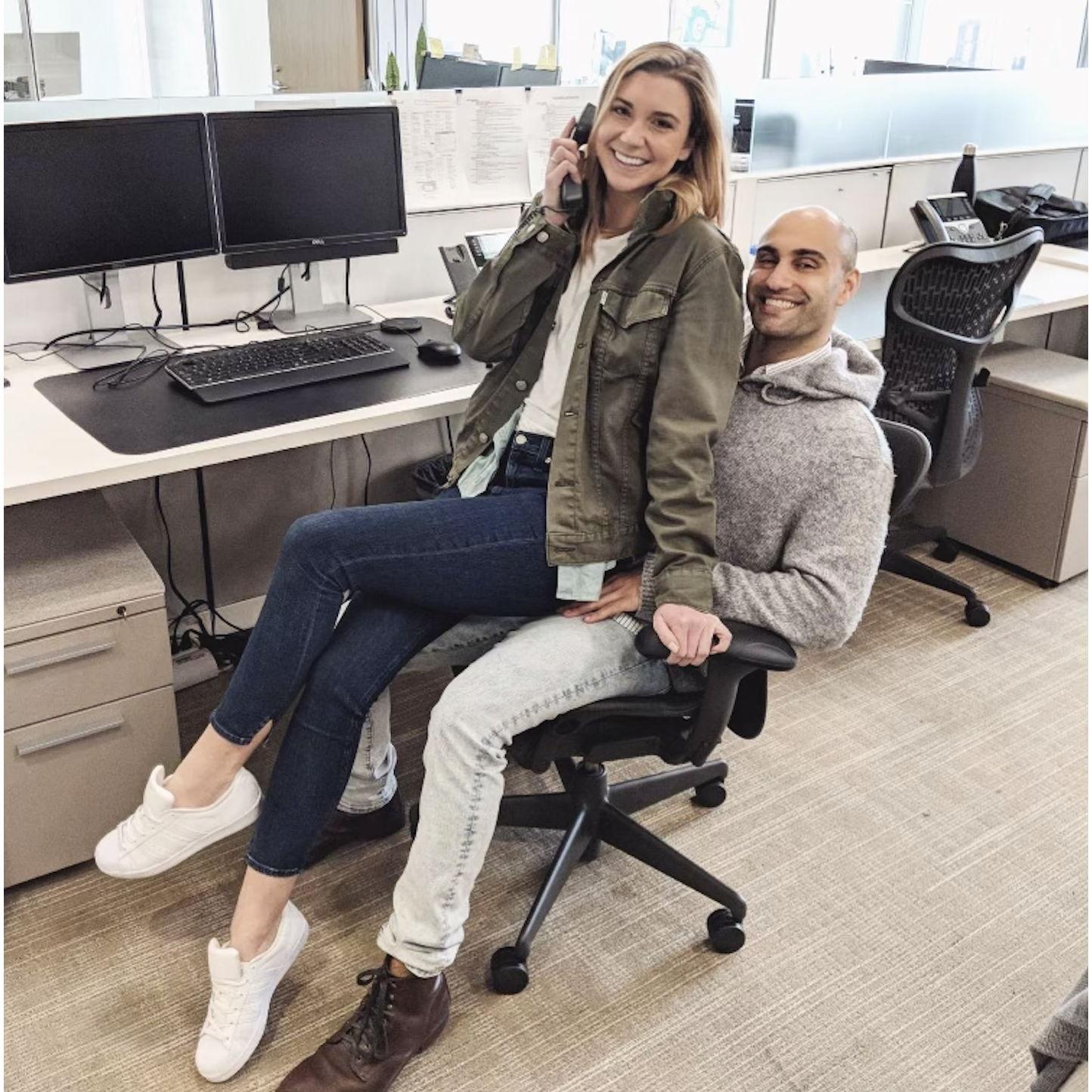 Helping Bij settle into his first "big boy" job at Centerview in SF - March 2018