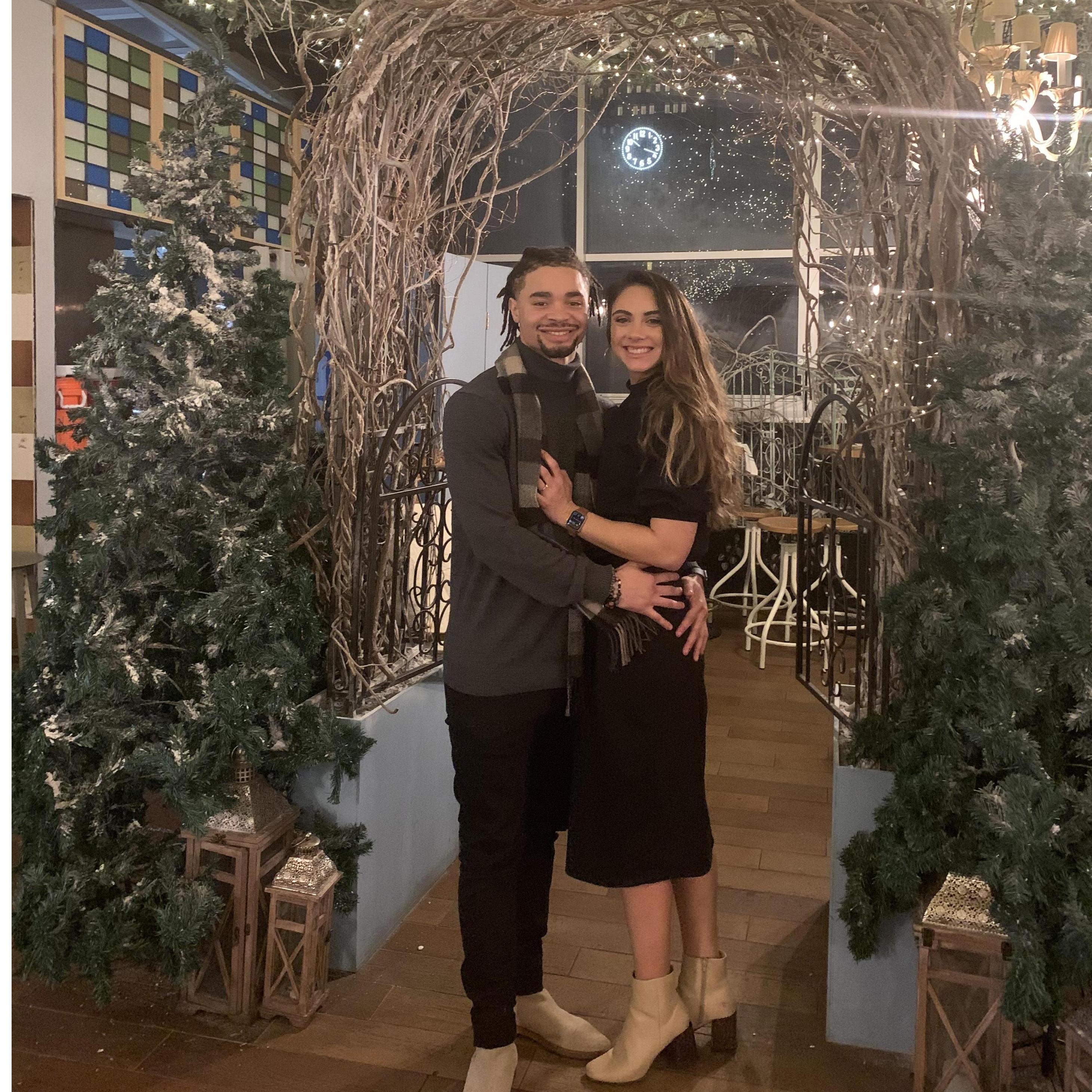 Celebrating our engagement in NYC🎉