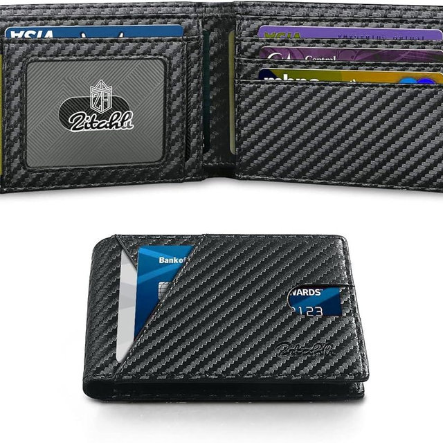 Zitahli Wallet for Men Slim 11 Credit Card Holder RFID Blocking Small Men's Wallet Bifold Minimalist Front Pocket With Mens Gifts Box | Slim, RFID Blocking, Premium, Front Pocket, Gift Box, Leather Card Holder