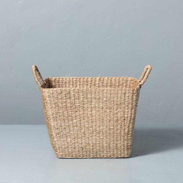 Large Woven Seagrass Basket with Handles - Hearth & Hand™ with Magnolia