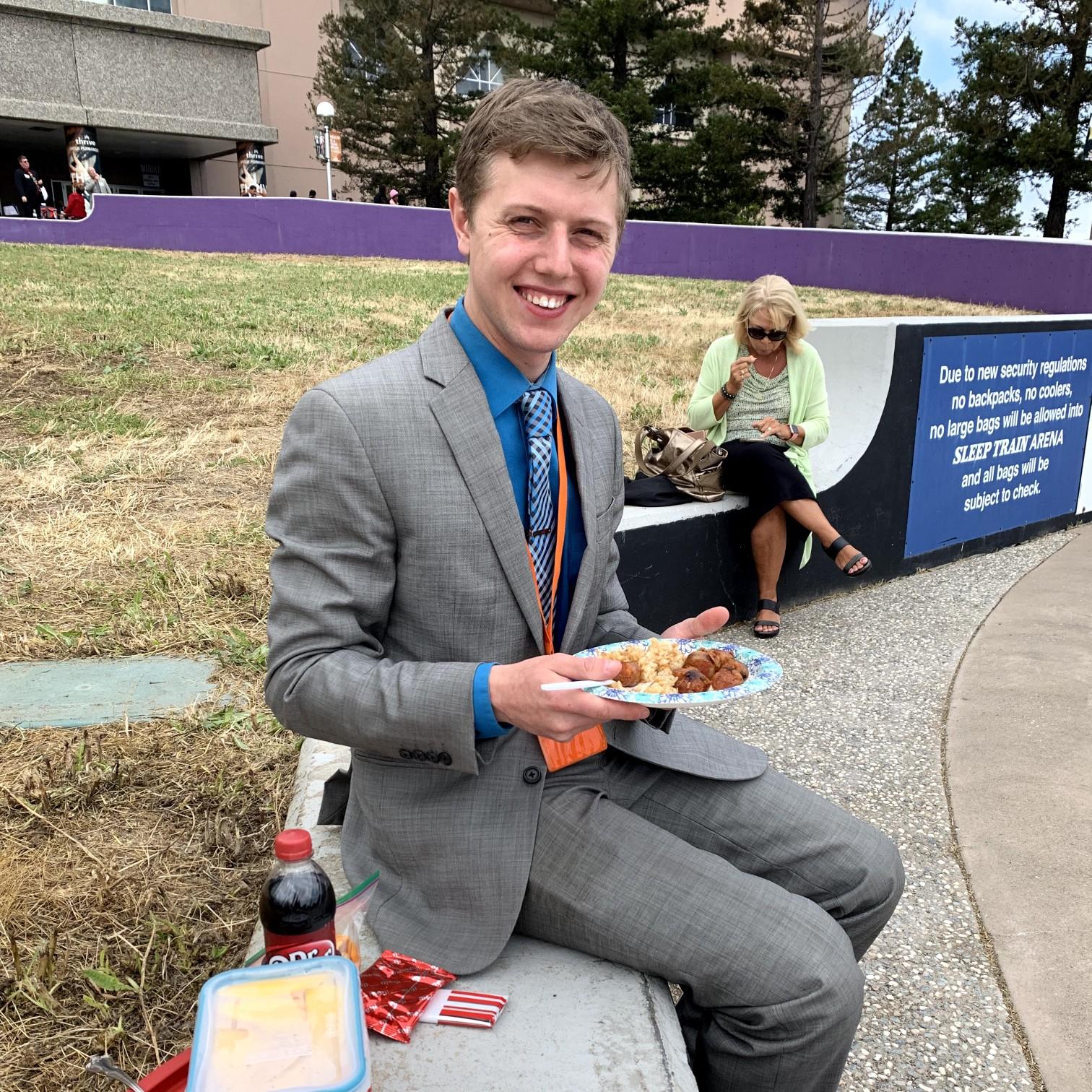 I made him a Filipino lunch. I think he likes it.