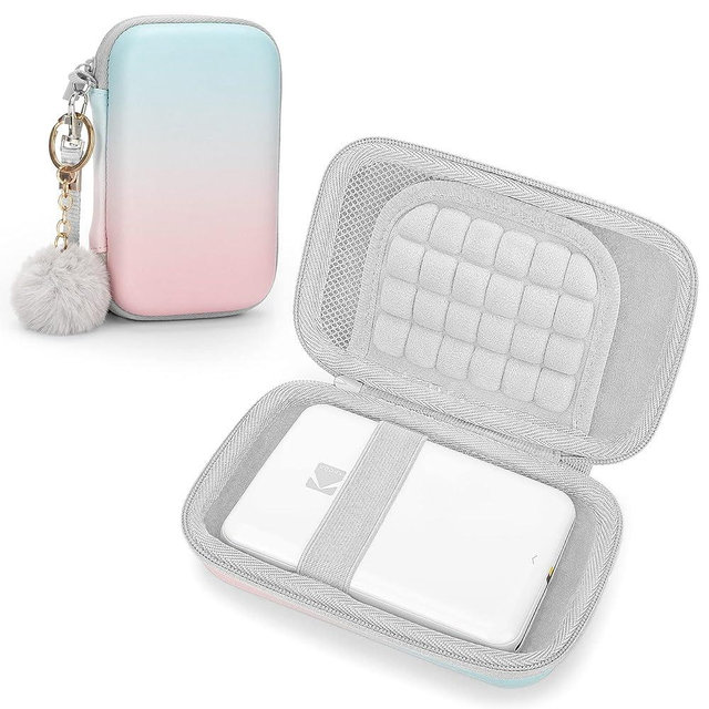 YINKECASE Case for Kodak Step/Mini 2 HD/PRINTOMATIC/Smile/Canon Ivy 2 /HP Sprocket/Liene/FUJIFILM Instax Mini Link 2 Portable Instant Photo Printer, Travel Carry Case Protective Cover