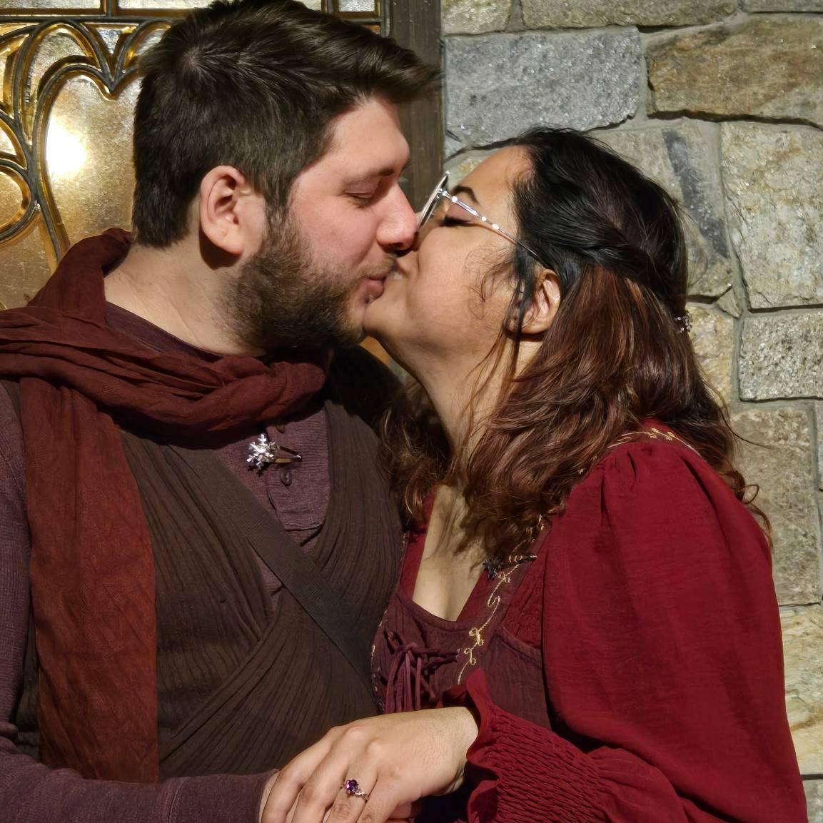 Later that same day, we went to an immersive dinner party in a castle and got to share the exciting news with some friends