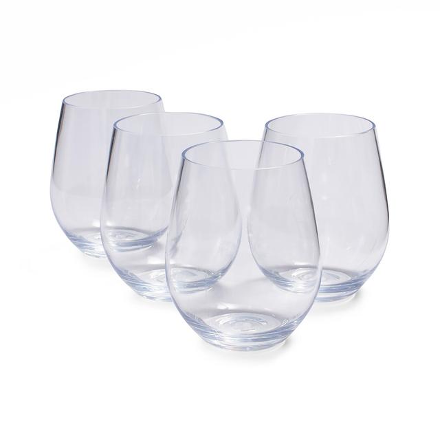 Sur La Table Outdoor Stemless Wine Glasses, Set of 4