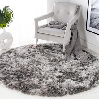 Ocean Shag Lyse Glam Solid Round Area Rug
