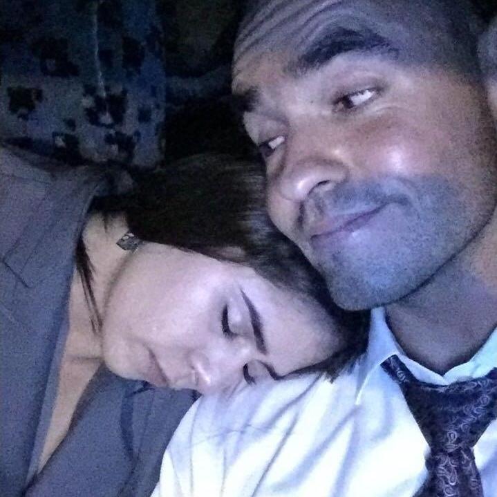 Steph passed out on Omar after a wedding