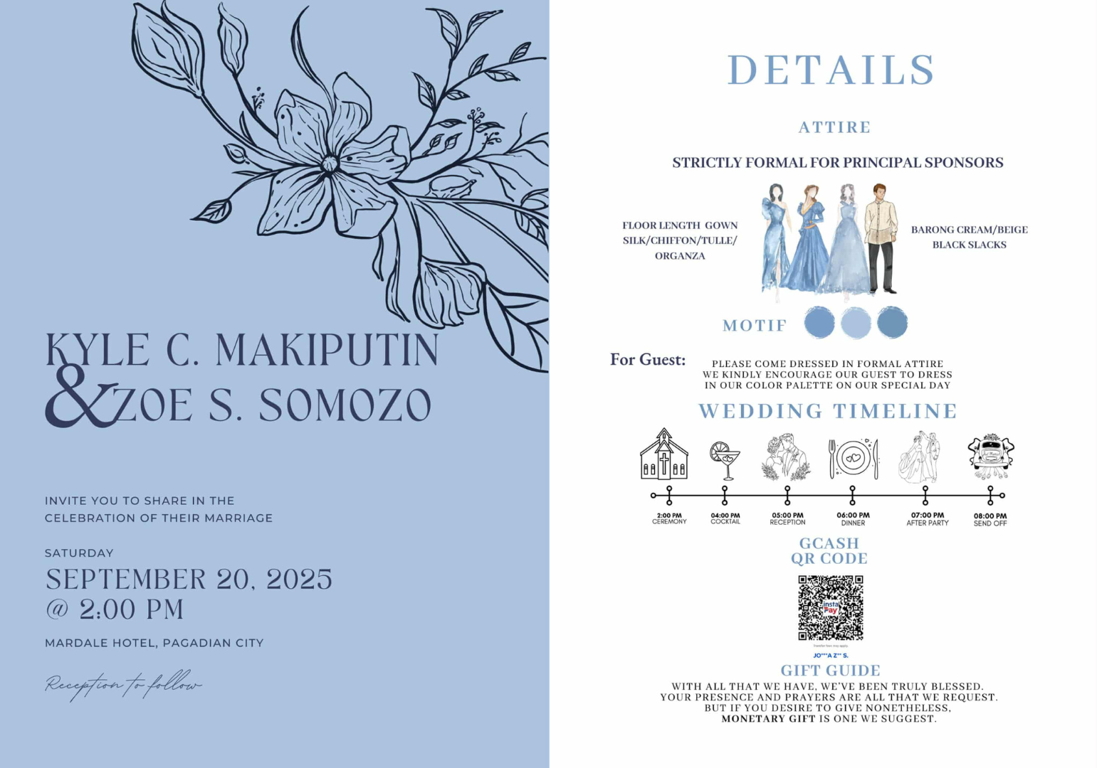 The Wedding Website of Zoe Somozo and Kyle Makiputin