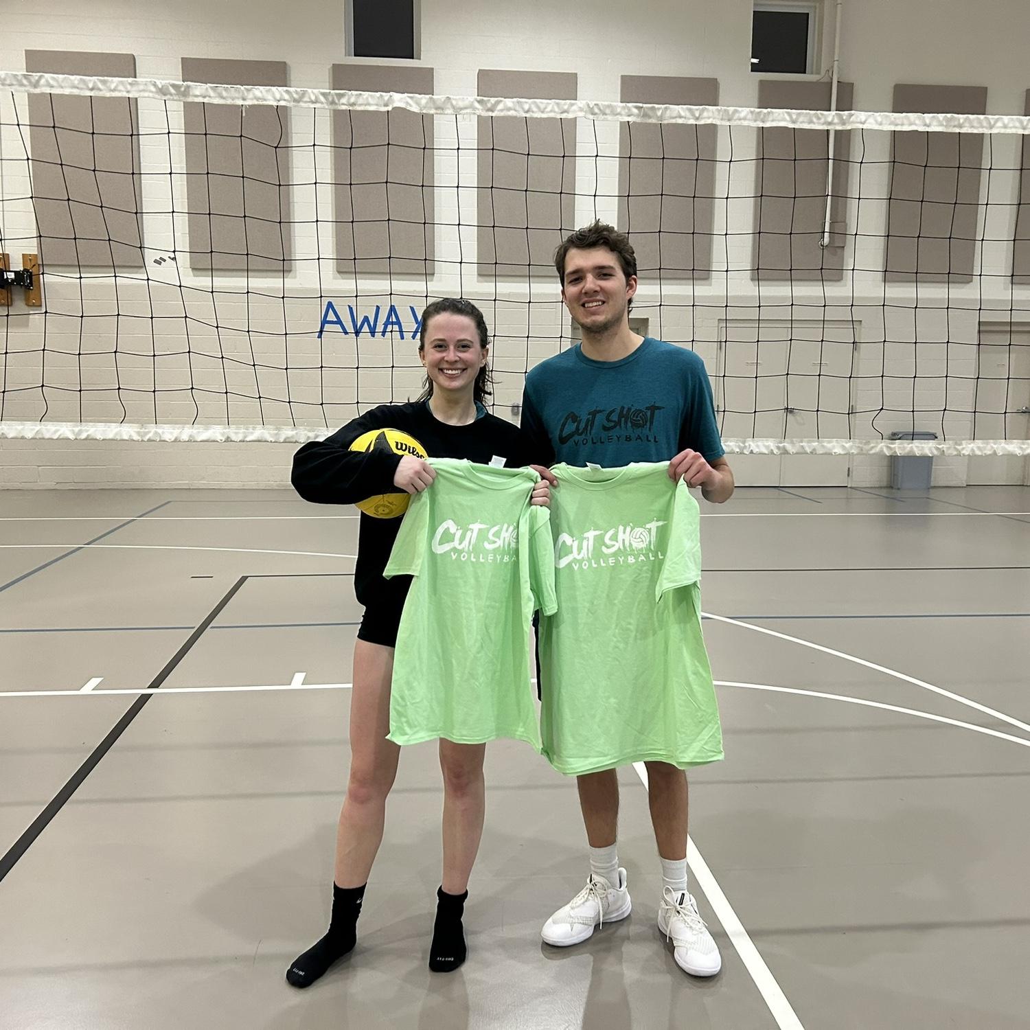Volleyball is a hobby that the two share