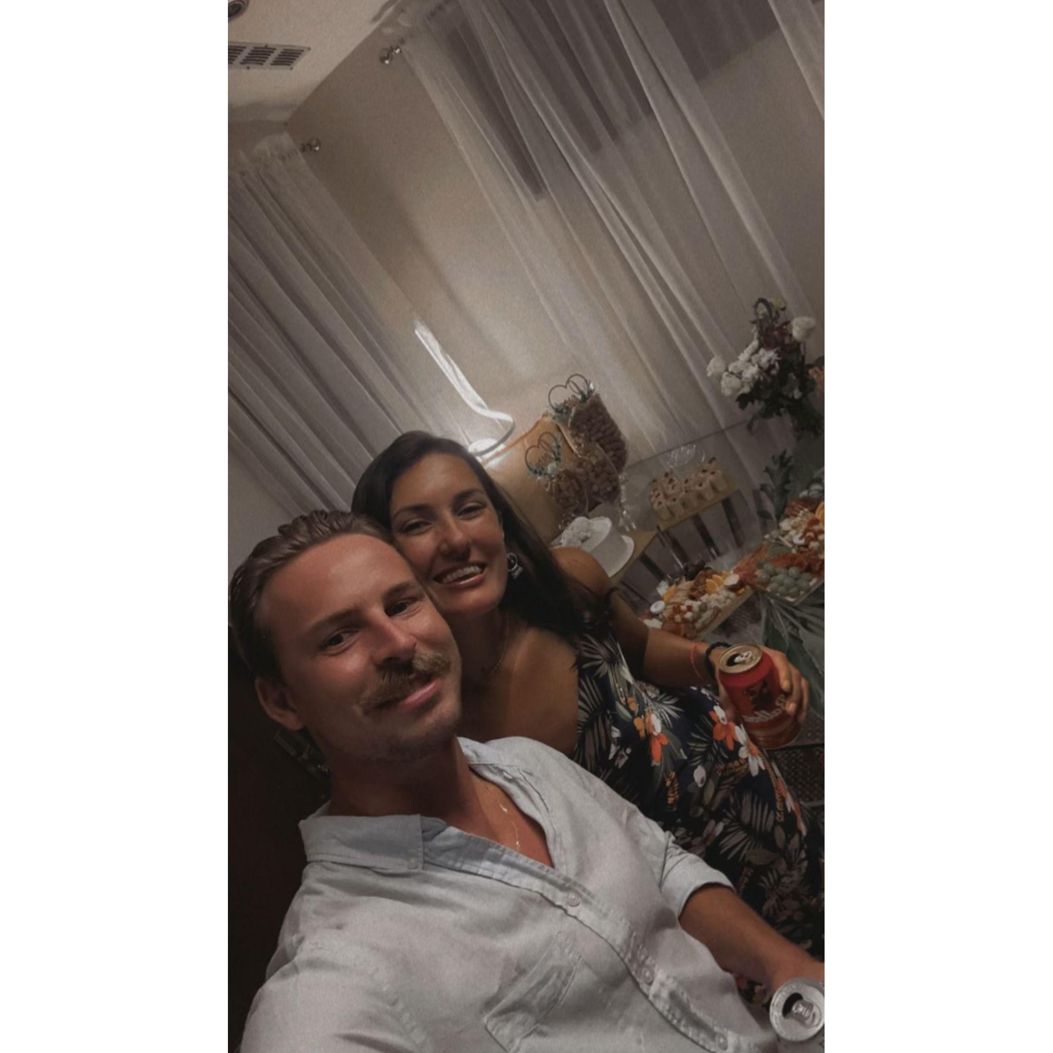 A very sweet engagement party hosted by family in Panama.