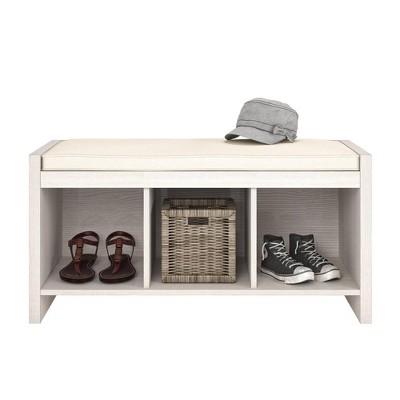 Hendland Entryway Storage Bench with Cushion Pine - Room & Joy