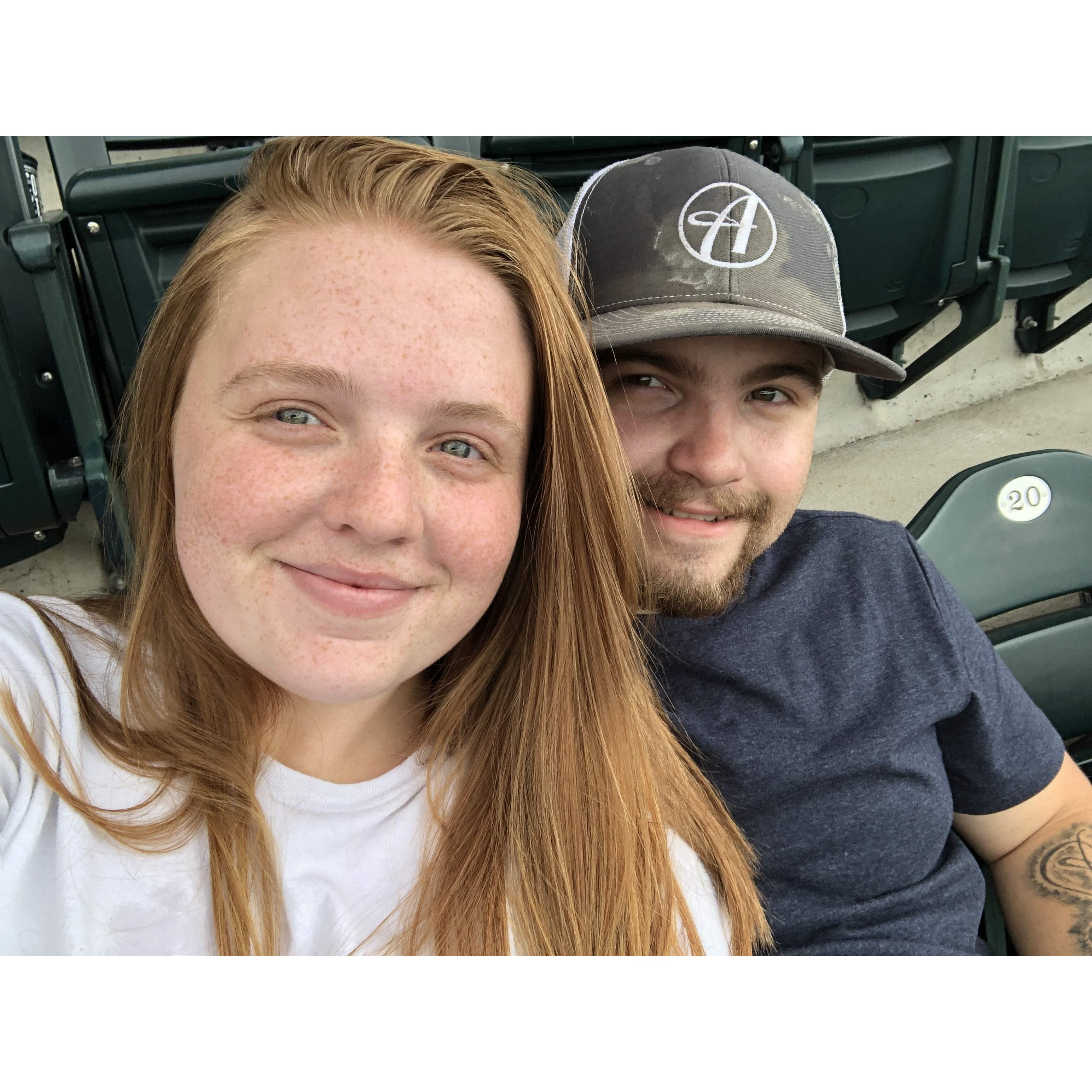 Our first Rockies game (and they actually won!)