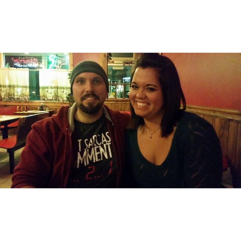 Our very first picture taken together, January 2015