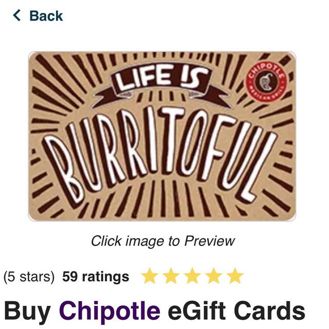 Buy Chipotle Gift Cards | GiftCardGranny